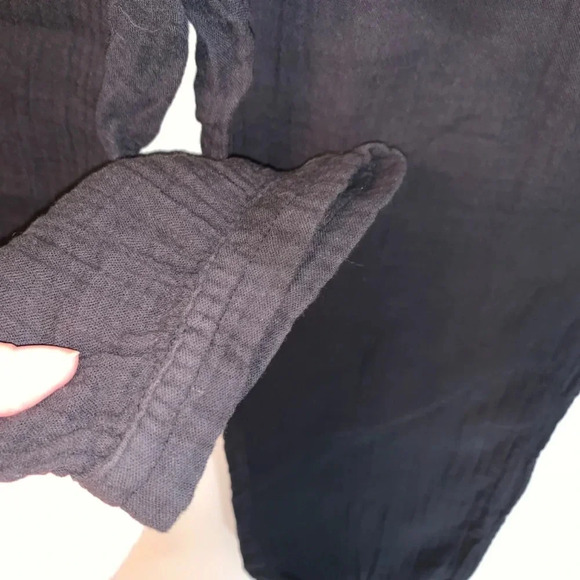 Xirena Black  Textured Cropped Tapered Jogger Pants XS - Picture 3 of 11